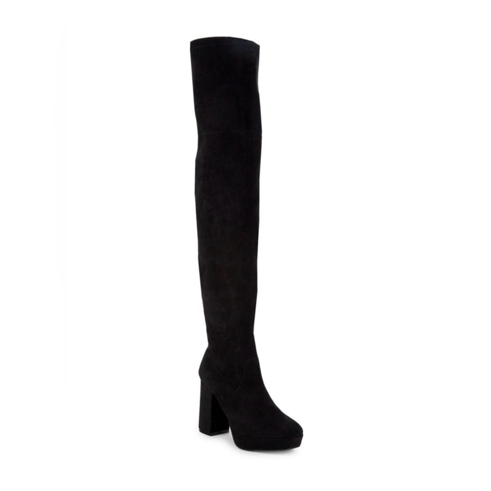 MIA Charity Over-The-Knee Black Boots, Size 9